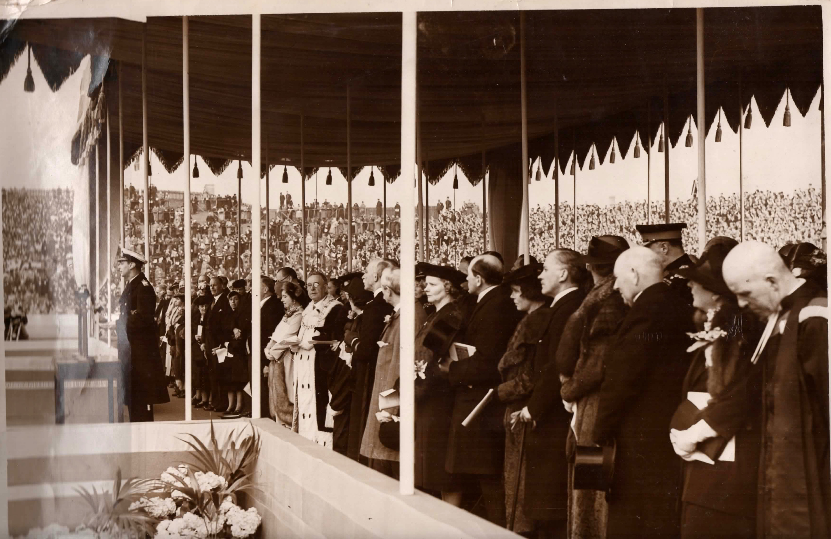 King George Open Speech at Glasgow Empire Exhibition 1937