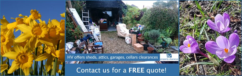 Sheds, garages, attics clearances with HV Property Clearance