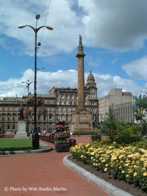 Glasgow: George Square | Sir Walter Scott Monument Glasgow | Glasgow City Chambers